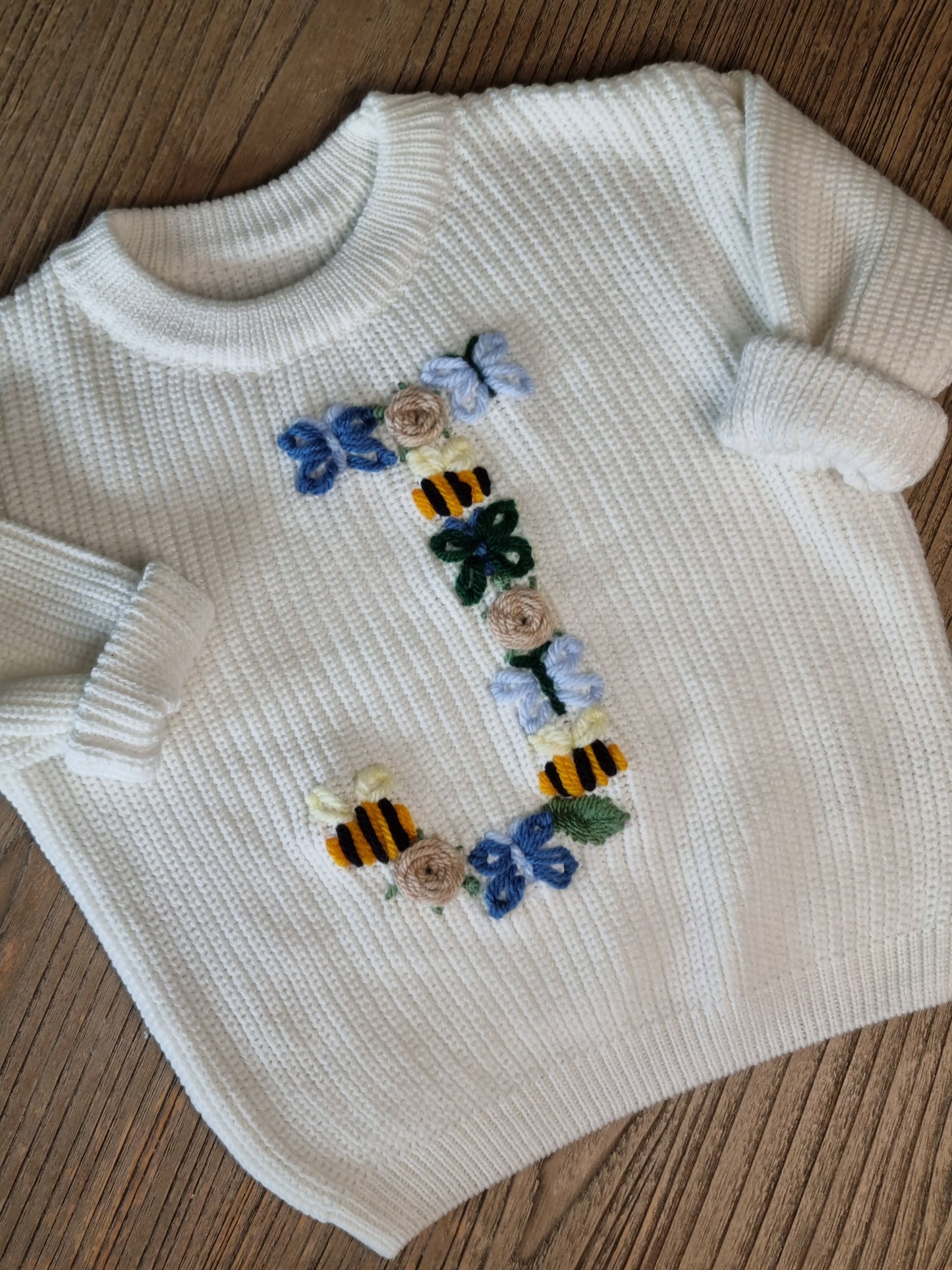 Bumblebee and friends letter jumper