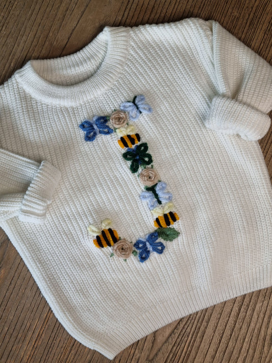 Bumblebee and friends letter jumper