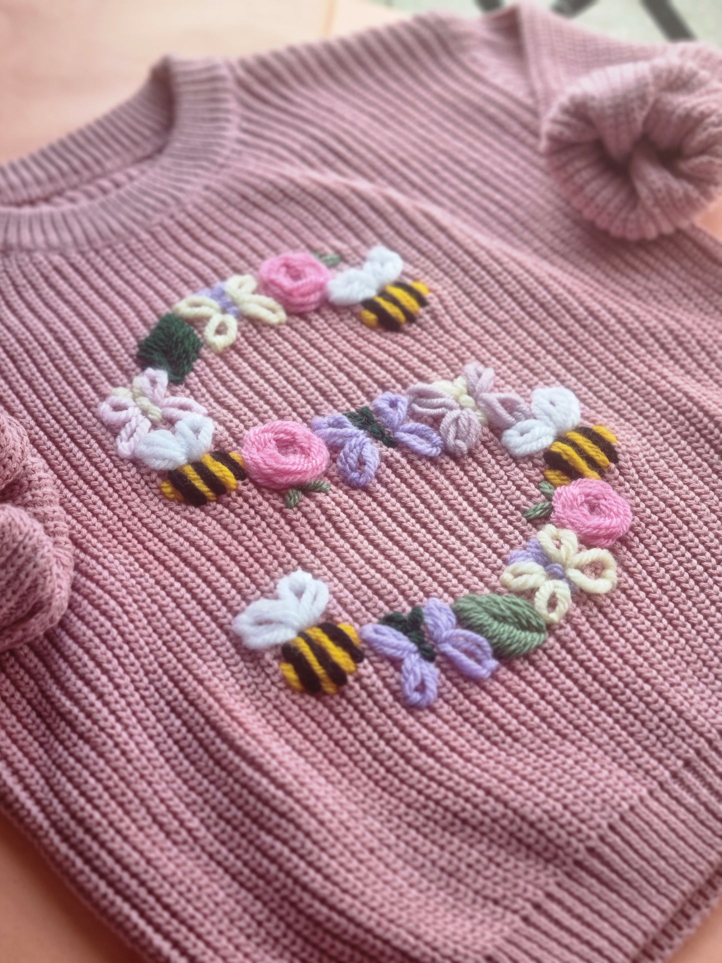 Bumblebee and friends letter jumper
