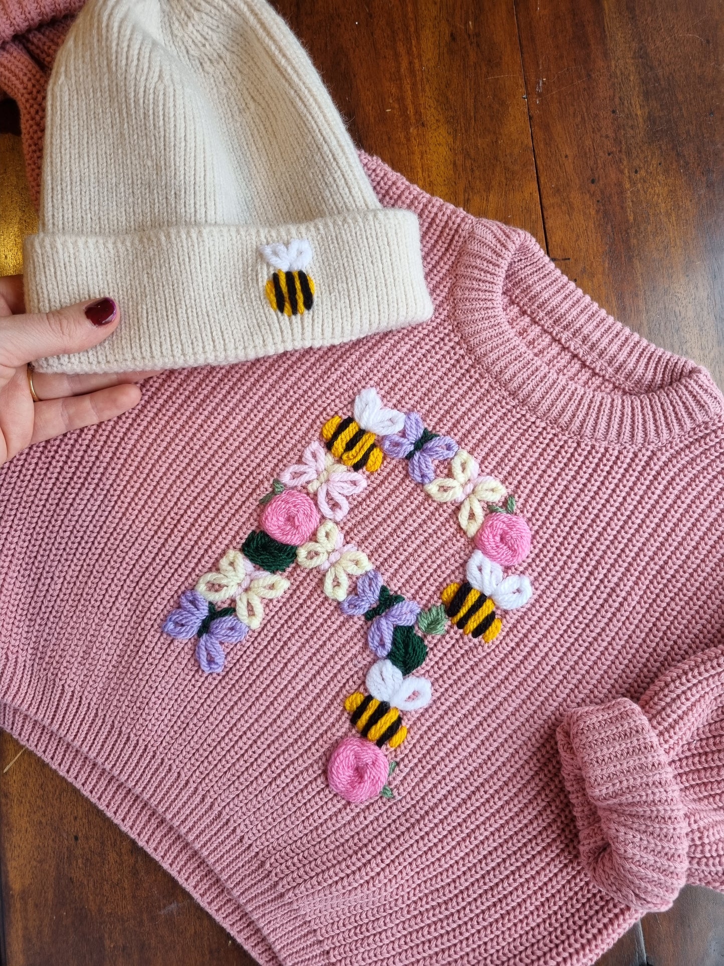 Bumblebee and friends letter jumper