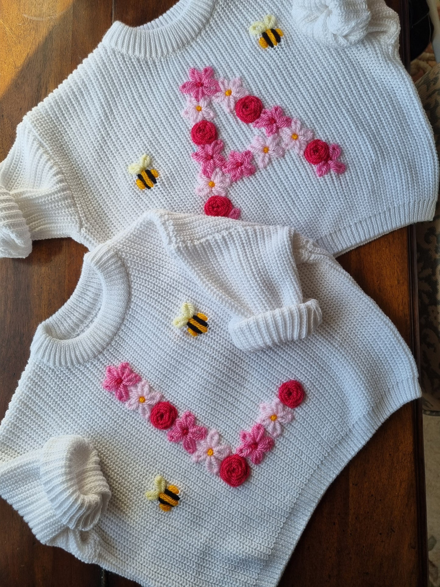 Floral Letter Jumper