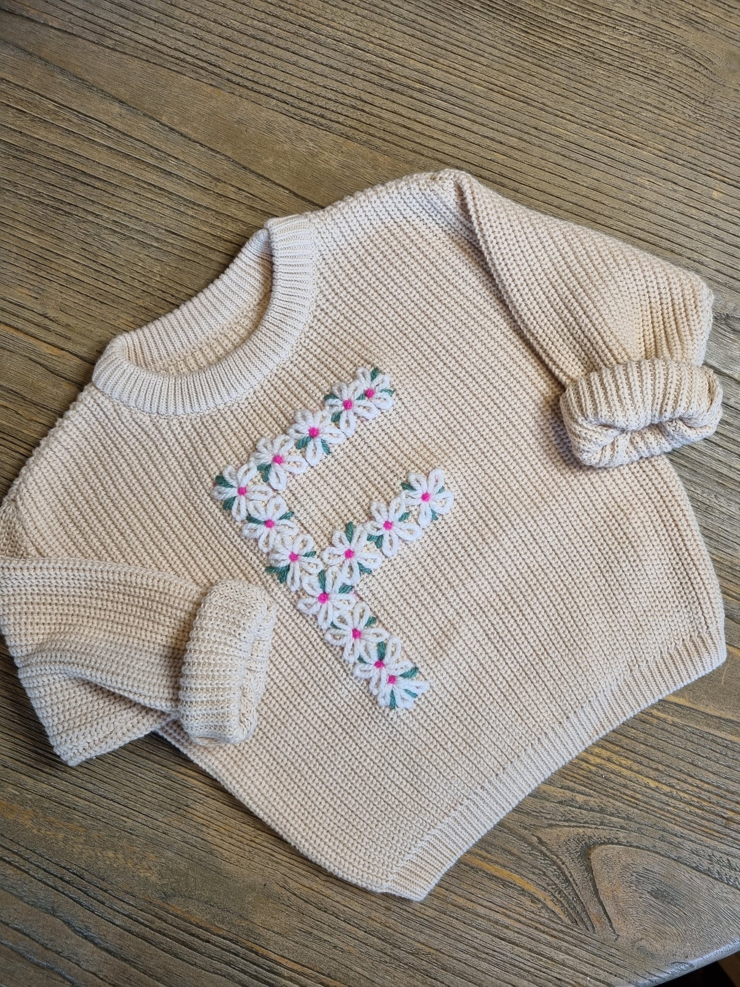 Floral Letter Jumper