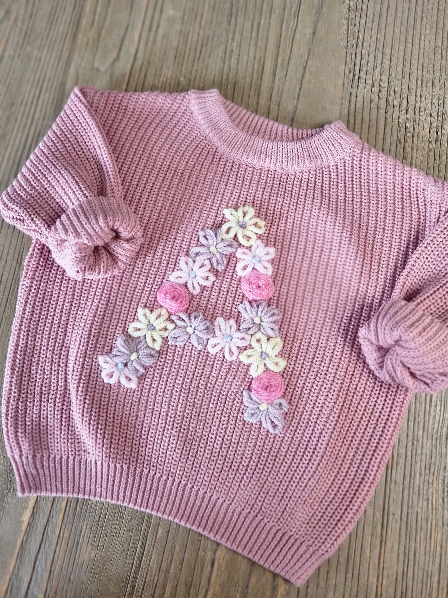 Floral Letter Jumper