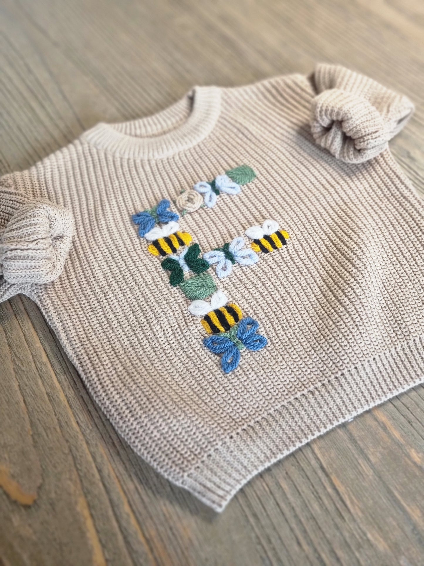 Bumblebee and friends letter jumper
