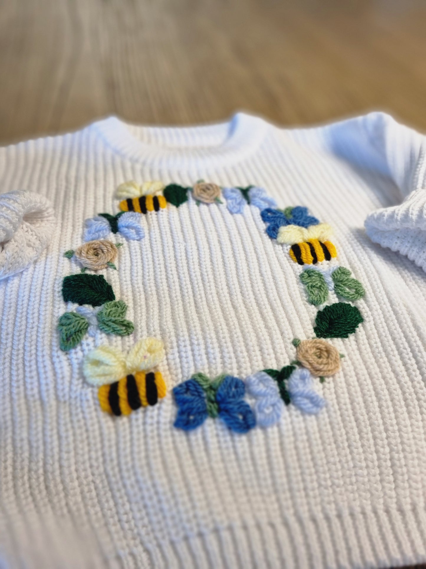 Bumblebee and friends letter jumper