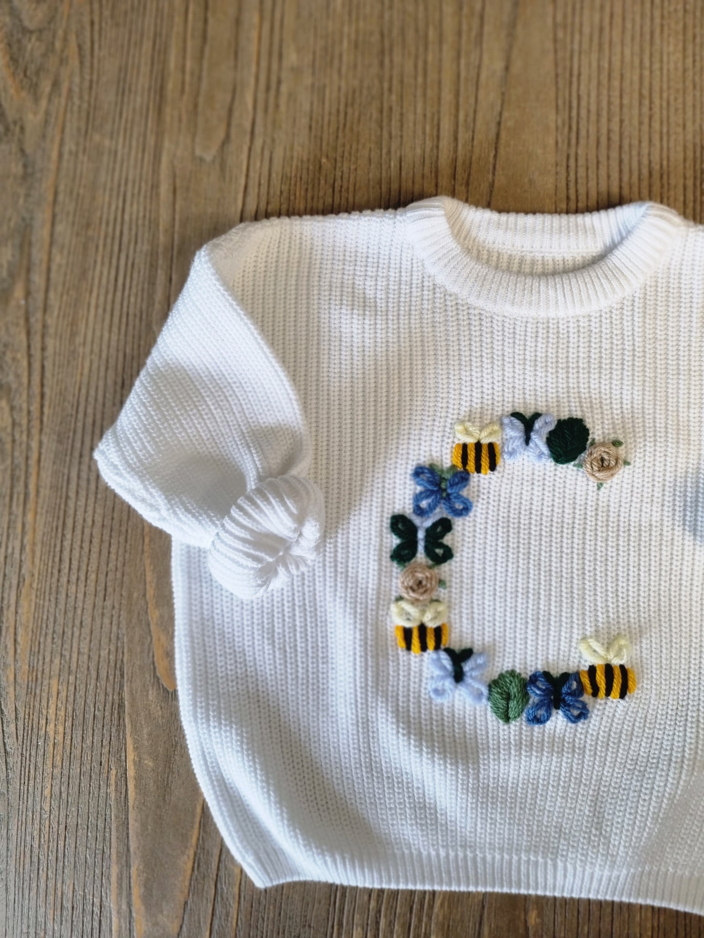 Bumblebee and friends letter jumper